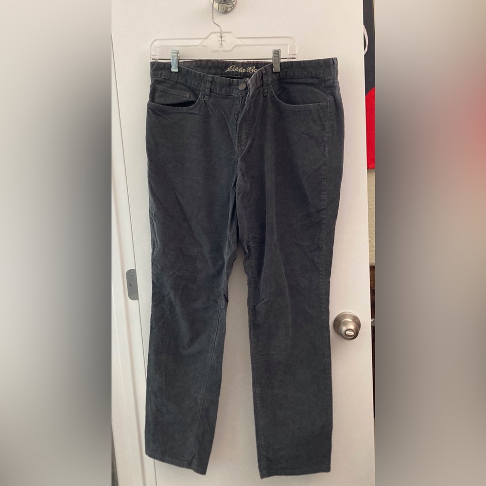 Eddie Bauer Women’s Charcoal Corduroy Pants